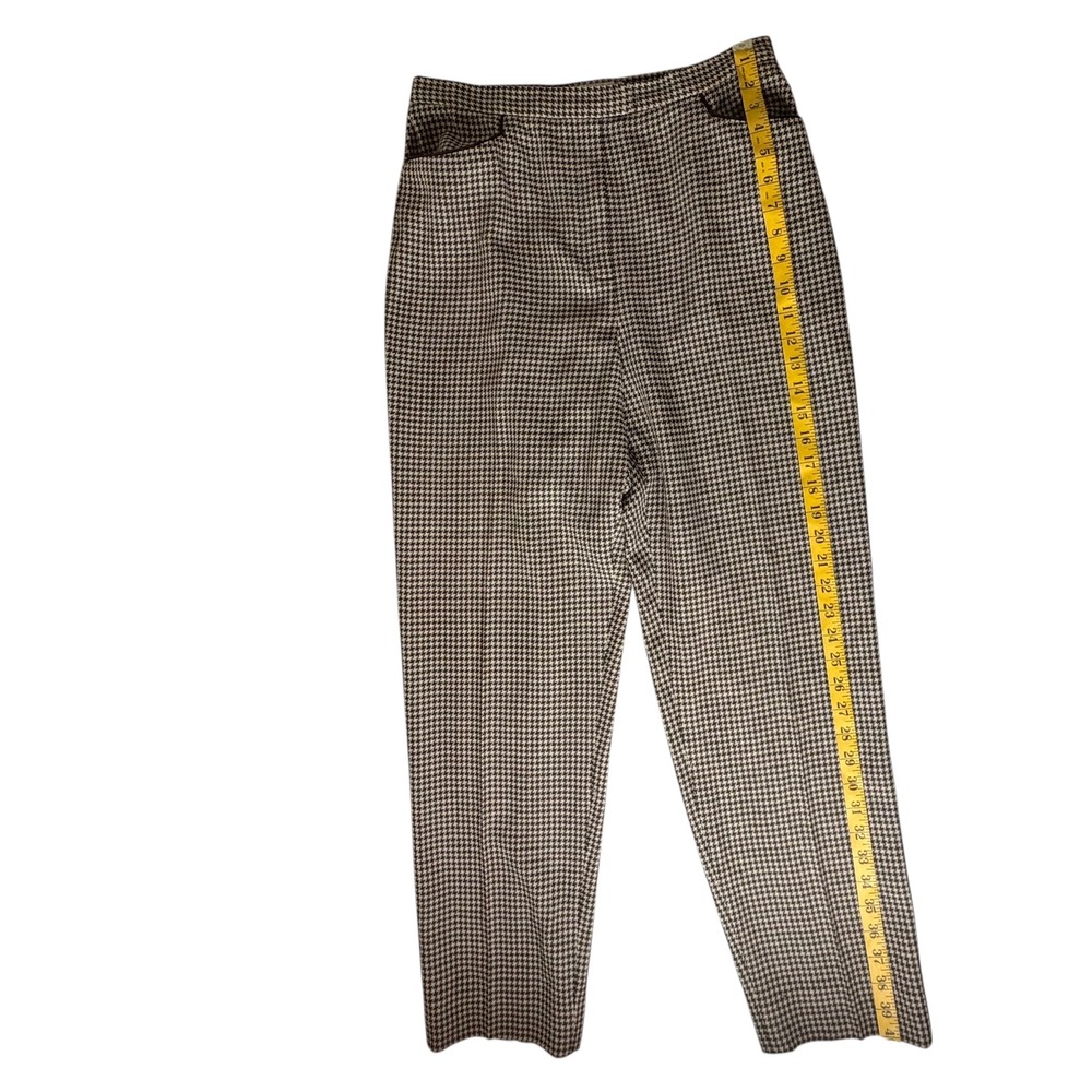 Garfield & Marks Continental Pkt Pants Sz‎ 8 VTG Houndstooth USA Academia Office - Picture 8 of 11